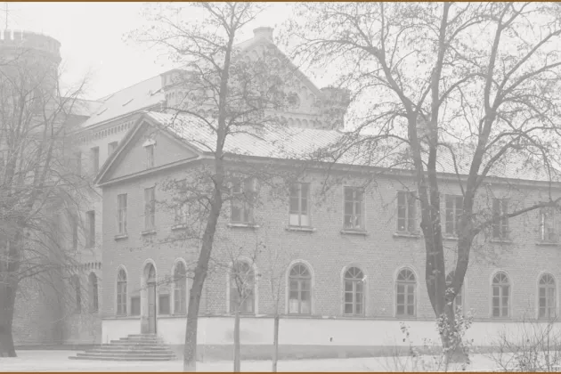 Foto av universitetets tidigare tentamenssal som låg intill Kungshuset i Lundagård.